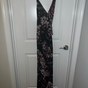 Yumi Kim Floral V-Neck Maxi Wrap Dress